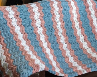 The Ashley Trans Pride Blanket Crochet Pattern - Digital CrochetThrow  Pattern - Adventurous Beginner Friendly Crochet Pattern
