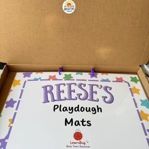 Personalised Playdough Activity Book, Playdough mat binder, Busy book, Creative Play, learning folder, Fun & Learning with Playdough image 9