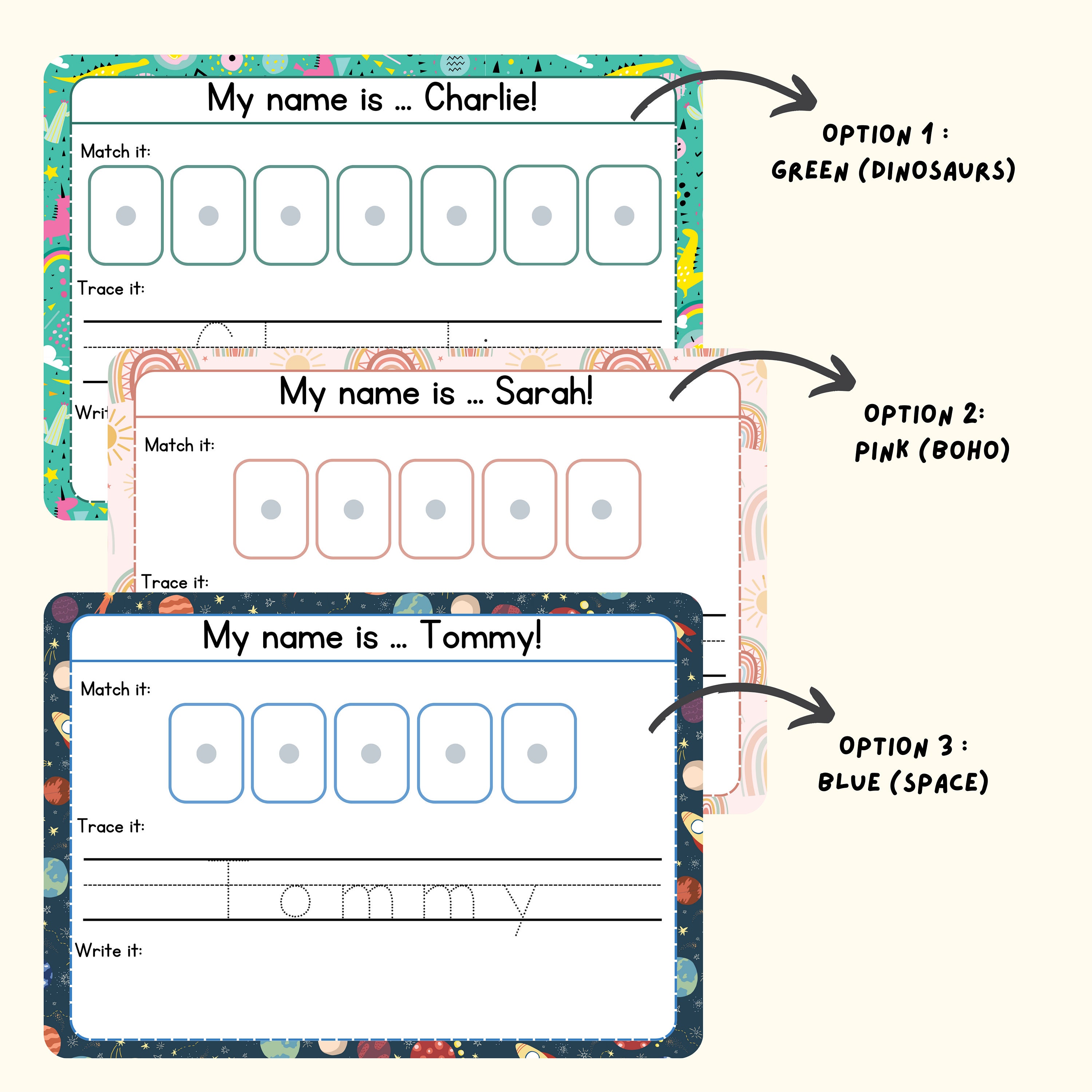 Fun Name Writing Mat Name Writing Mat, Pen Control, Name Match, Preschool Activity ...