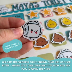 Children’s Personalised Charts, Potty Training, Reward chart, Toddler, Behaviour, Toilet Training, Personalised Toilet Chart image 3