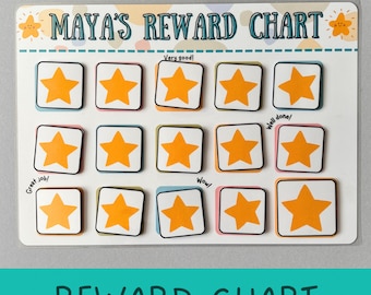 Tabla de recompensas personalizada, rastreador de comportamiento infantil, tabla de tareas para niños pequeños, herramienta de refuerzo positivo, organizador de responsabilidades familiares