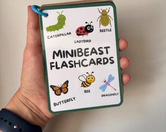Tarjetas didácticas MiniBeast, Tarjetas didácticas de insectos, Animales bichos, Aprendizaje de la naturaleza, Niños, Educación,
