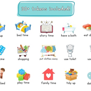 Daily Routine chart, children's routine board, morning and evening chore chart for kids, routine mat, personalised habit tracker image 3