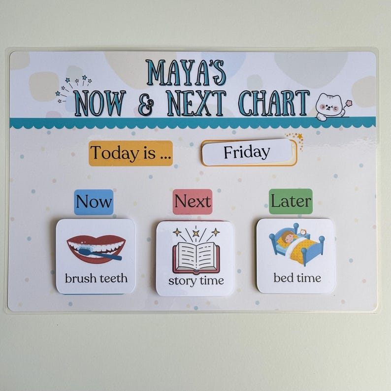 Now and Next Chart, Visual Schedule for Kids, SEN Support, Routine ...