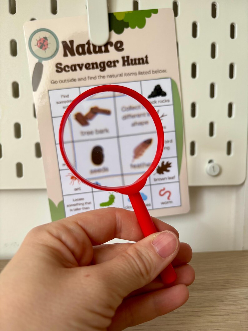 Nature Scavenger Hunt for Kids | Outdoor Learning Activity | Montessori ...