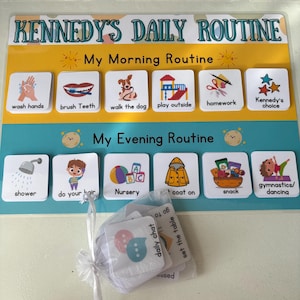 Eyfs Routine Chrt Daily Routine Chart, Children's Routine Board, Morning and Evening ...