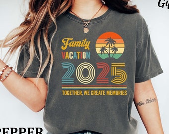 Family Vacation 2026 T-shirt, Creating Memories Together Shirts, Custom Family Matching Tee,Family Vacation Shirts, Family Trip Shirt