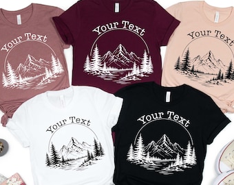 Custom Mountain Vacation Shirts,Personalized Adventure Tee,Personalized Family matching Shirt,Hiking Tee, Camping Trip Tee,Alaska Cruise Tee