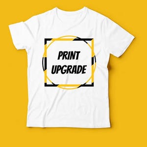 Add Front Back Print To ANY SHIRT, Front Back Print Upgrade, Front Back Text ,Text On The Back