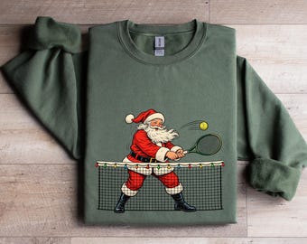 Christmas Tennis Sweatshirt,Christmas Tennis Hoodie,Matching Sports Sweathirt,Holiday Outfit