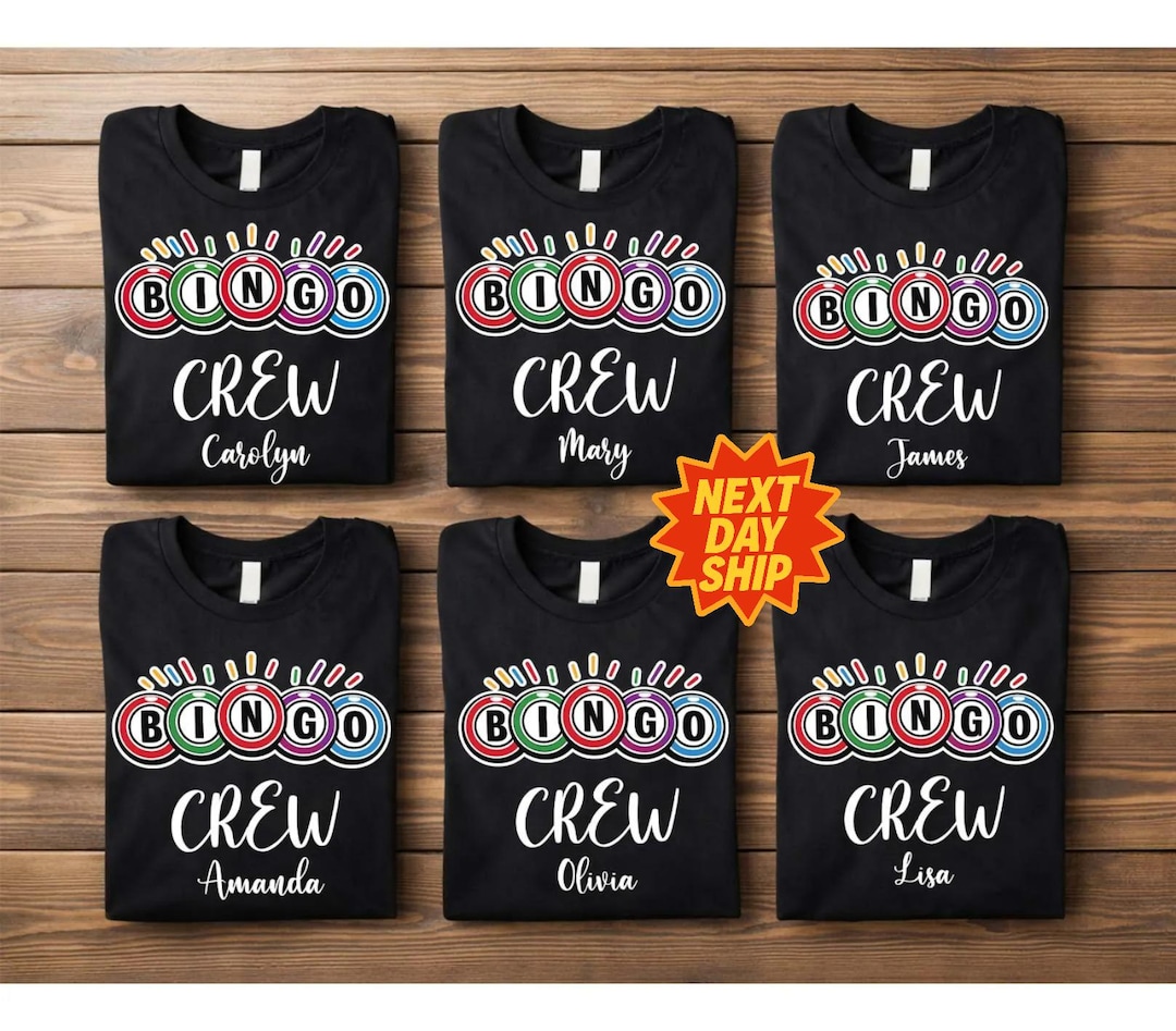 Bingo Crew Shirt, Bingo Player Shirt, Game Day Shirt, Bingo Squad Shirt ...