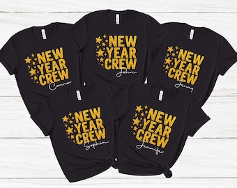 Custom 2027 New Year Family Crew Shirts,Matching Christmas Holiday