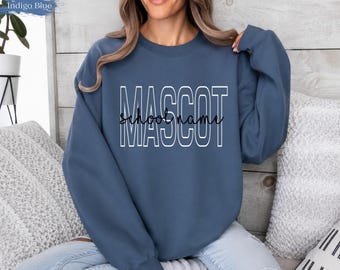 Custom Sweatshirt, Personalized Mascot Team Hoodies,Custom Sport Shirt,School Team Tee
