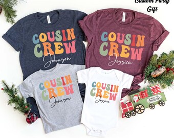 Personalized Cousin Shirts, Cousin Crew,Gift,Custom Family Reunion Shirt,Family Name Matching Shirt,New to the Cousin Crew Shirt,Cousin Tee