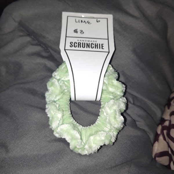 Ruffled Crocheted Scrunchies