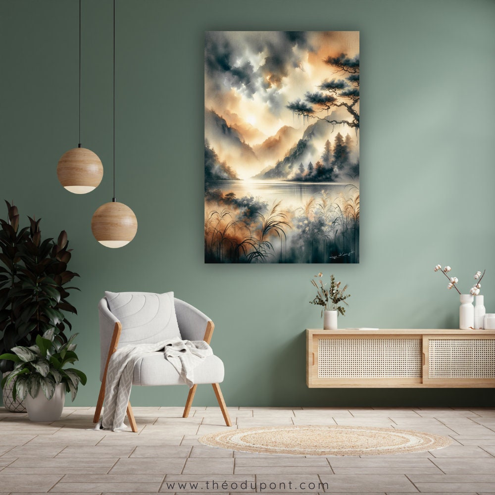 NAOKI Japanese Landscape - Artist-signed Original Canvas Art