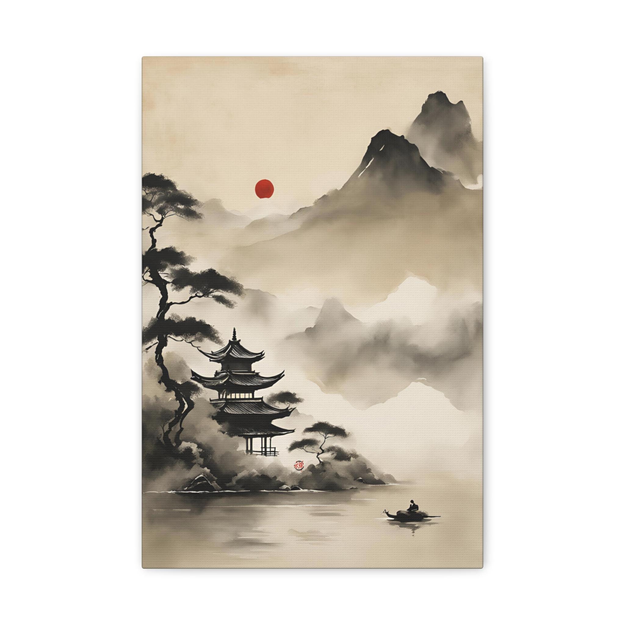 黒水墨画 - Etsy 日本