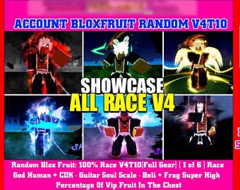 Blox Fruit - Random Race V4 - Godhuman - CDK - SG - Sin verificar