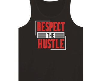 Premium Men Tank Top "RESPECT THE HUSTLE"