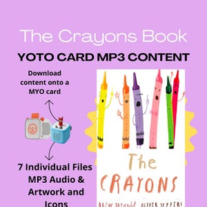 The Day the Crayons Audio Book Bundle for Yoto & Tonie | 7 MP3 Chapters + Artwork Icons | Digital Download for MYO Cards