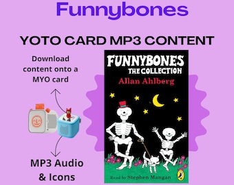 Kolekcja Funnybones, karta Yoto, cyfrowa do pobrania, audiobook dla dzieci, pakiet zabawnych historii MYO