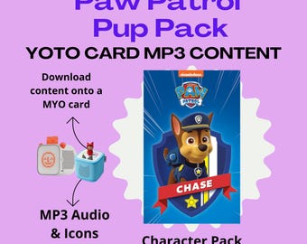 Paw Patrol Audio Bundle for Yoto & Tonie | Kids MP3 Stories Download | Chase Marshall Skye Zuma Rocky Rubble Pack