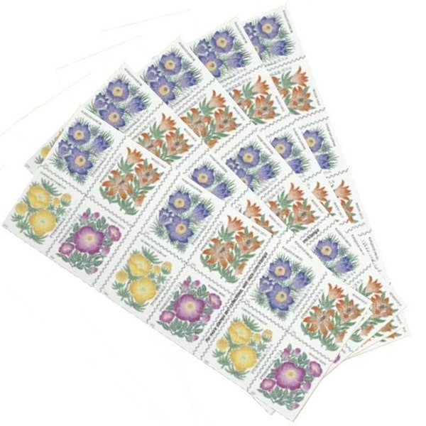 Mountain Flower Stamps~Self-Adhesive