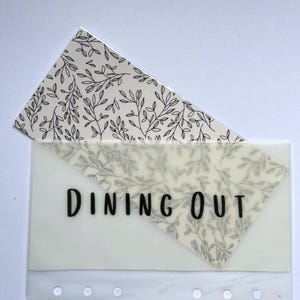 Laminated A6 Cash Envelope Inserts | Cash Binder | Cash Budgeting