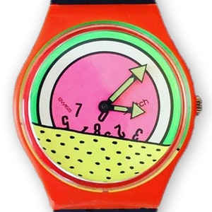 Keith Haring Inspired Breakdance Swatch - GO001 - Etsy
