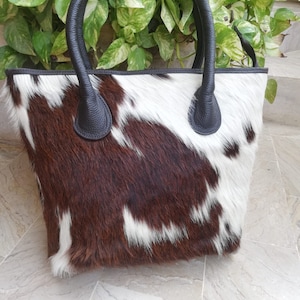 Sac fourre-tout en cuir de vachette fait main en cuir de vachette