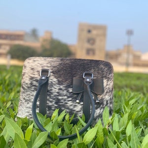Sac fourre-tout en cuir de vachette, cheveux en cuir de vache fait main sur le sac, sac à bandoulière en cuir de vache, sac fourre-tout en cuir pour dames, cheveux sur le sac, sac à main en cuir occidental