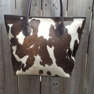 Bolso de mano de piel de vaca para mujer - Bolso de hombro de piel de vaca hecho a mano Bolso de mano de pelo de vaca Bolso de mano de piel de vaca tricolor Bolso grande de cuero - Monedero occidental