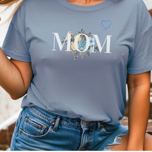 Mother&#39;s Flower Tee Shirt, Mother&#39;s Day Gift, Mom-to-be Gift, Mom&#39;s Birthday Gift, Floral Mom Shirt, Mom&#39;s Gift, Gift for New Mom