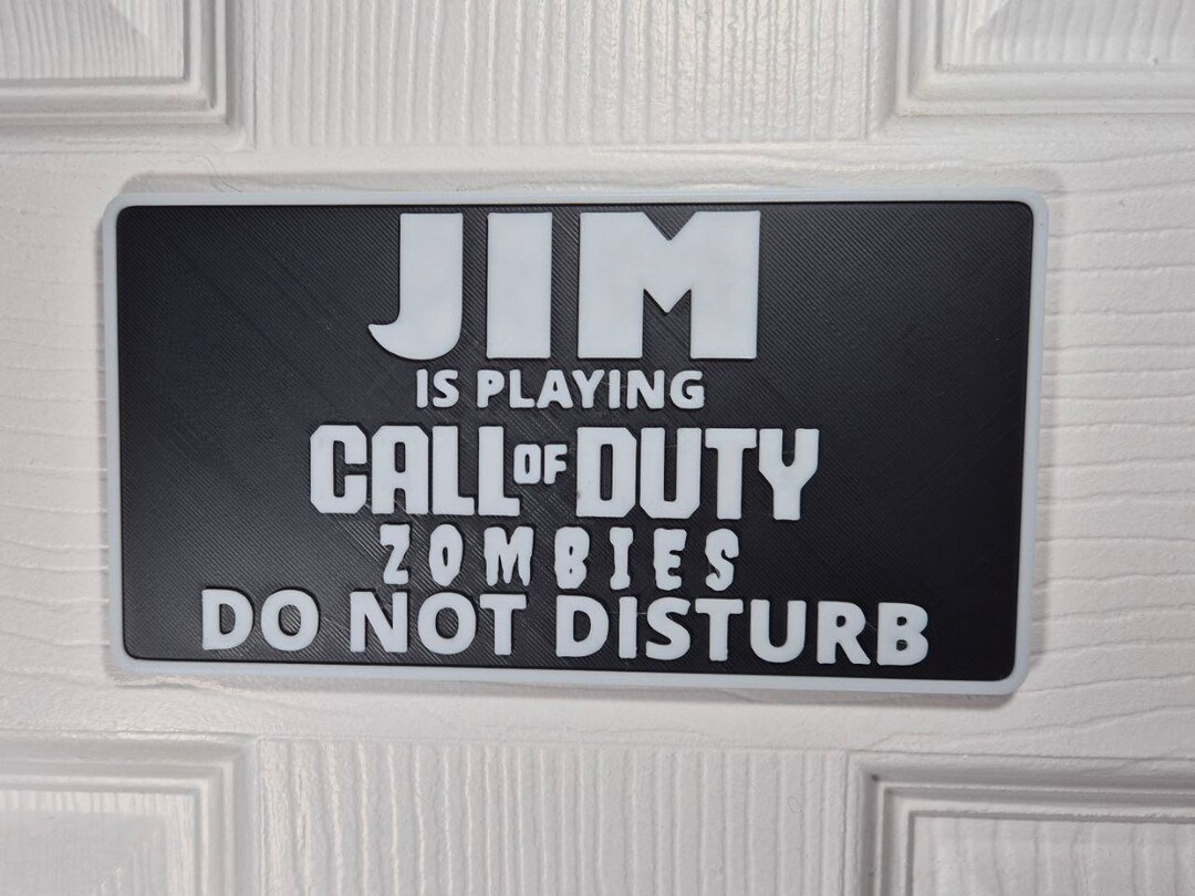 Call of Duty Zombies | COD | Door Sign | Custom 