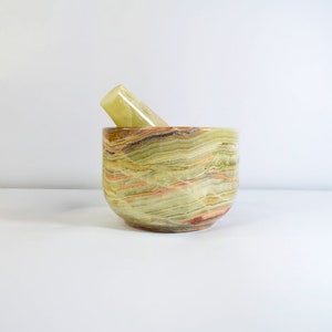 Mortar and Pestle, herb grinder gifts, kitchen decor, Marble Mortar, pharmacist gift, witchcraft supplies,