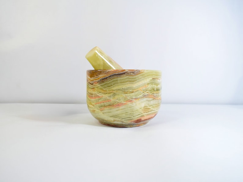Mortar and Pestle, herb grinder gifts, kitchen decor, Marble Mortar, pharmacist gift, witchcraft supplies,