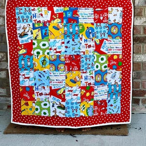 Dr. Suess Themen Baby Quilt