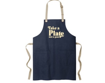 Take a Plate - Artisan Apron (Navy Blue)