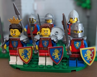 Custom Lion Knights faction minifigures