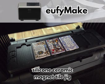 Silicone Eufy Make E1 UV Printer 50x70mm Ceramic Magnet Tile Jig