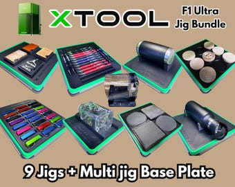 X-Tool F1 Ultra Jig Bundle – 3D Printed Engraving Fixture Set