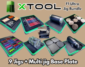 X-Tool F1 Ultra Multi Jig Starter Bundle – 3D Printed Engraving Fixture