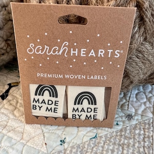 Made by Me Organic Cotton Labels by Sarah Hearts