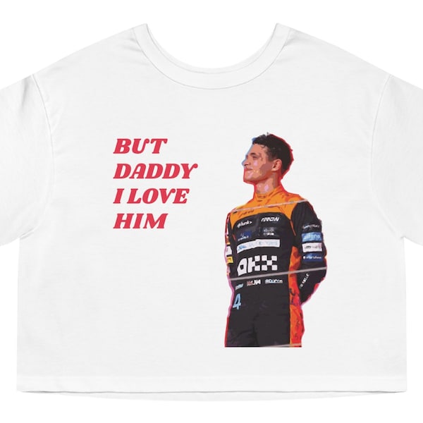 BUT DADDY I love him lando norris cropped shirt