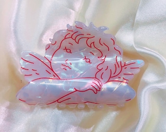 Cute Cupid Angel Hair Claw Clip