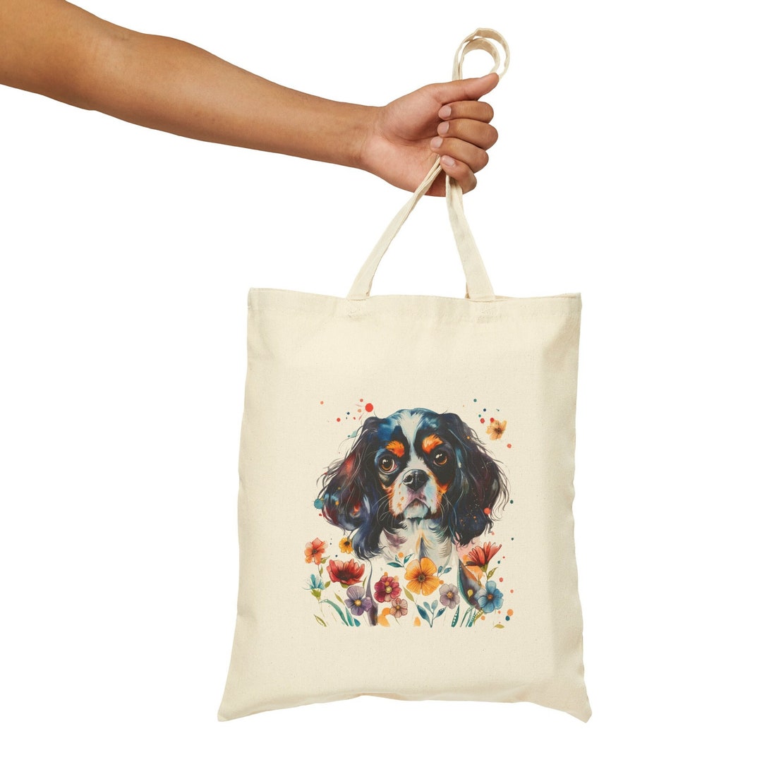 CafePress Cavalier King Charles Spaniel Tote Bag - Natural Canvas Reusable Shopping Bag - View #2