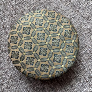 Vintage 1970s fabric trinket box