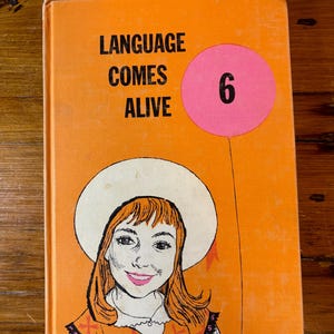 Vintage Sprache wird lebendig Sprachkunst-Lehrbuch englisches Lehrbuch