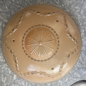 Vintage frosted glass light shade