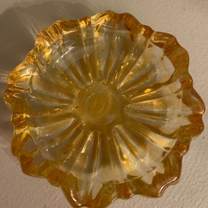 Vintage Fostoria glass trinket dish